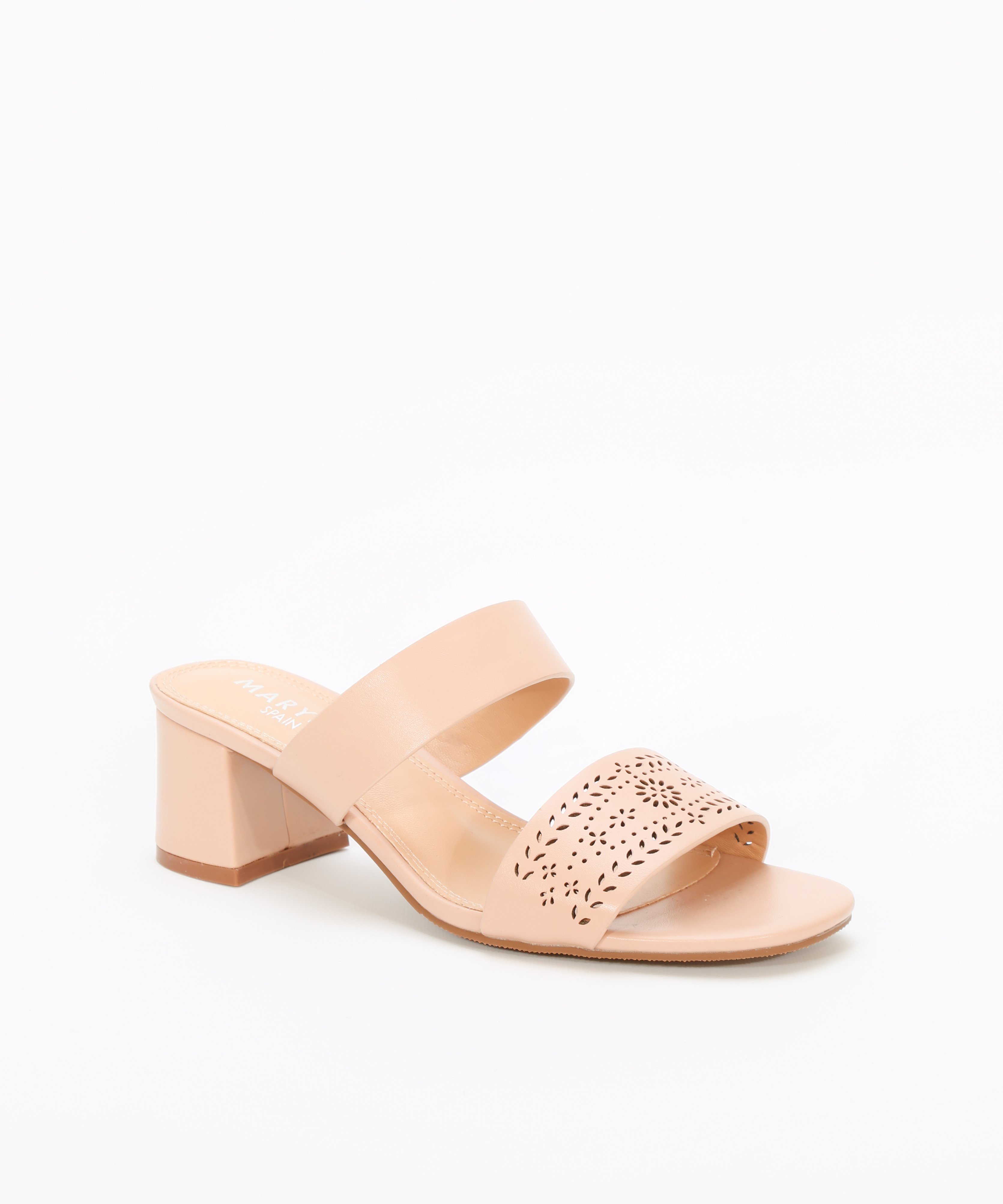 Sandalias tacón grabado